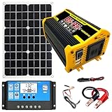 Photo Gallery levigationlu kit solare completo, fotovoltaico plug and play - kit pannello solare e controller con pannello solare da 18w e inverter da 400w, regolatore di carica solare da 30a black-220v Photo Gallery levigationlu kit solare completo, fotovoltaico plug and play - kit pannello solare e controller con pannello solare da 18w e inverter da 400w, regolatore di carica solare da 30a black-220v