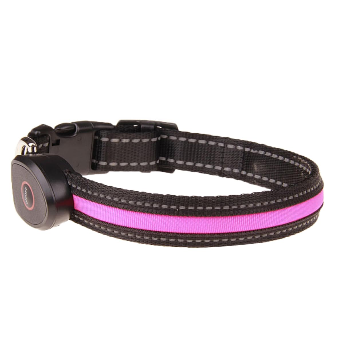 POPETPOP 3 Pezzi Collare Luminoso Per Cani Led Ricaricabile Collana Lampeggiante Per Cani Con Visione Notturna Collare Circolare Taglia L