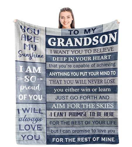 Grandson Gifts from Grandma/Grandpa, Birthday Gifts for Grandson, Grandson Graduation...