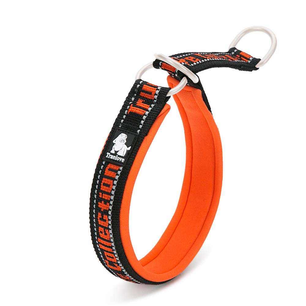 Truelove Soft Slip Dog Choke Collar Reflective Embroider Comfortable P-Chain Pet Collar for Large Medium Small Breed TLC5371