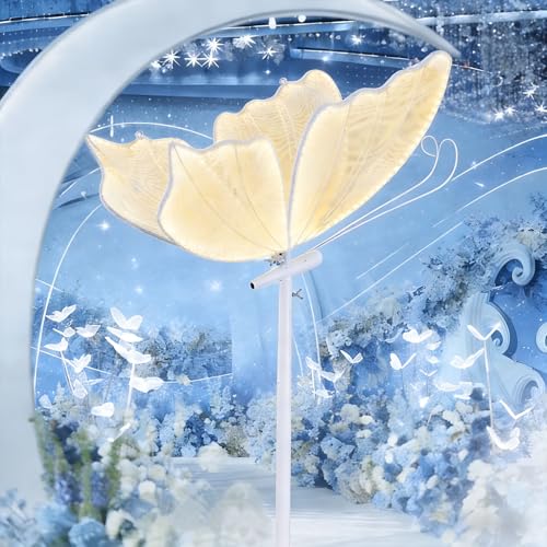 B-COOL Butterfly Light Floor Lamp Led: Creative Butterflies Wedding Ceiling Lamp Butterfly Hanging Decoration Props for Garden Party 60cm/23.6in & 1PCS Warm White | Neutral