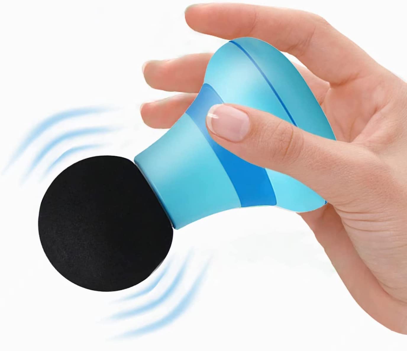 Mini Fascial Massager,Handheld Portable Electric Full-Body Muscle Massager,Powerful 6 Speed Modes,USB Rechargeable,Ultra-Quiet,Massage Post-Exercise Muscle Pain Relief (BLUE)