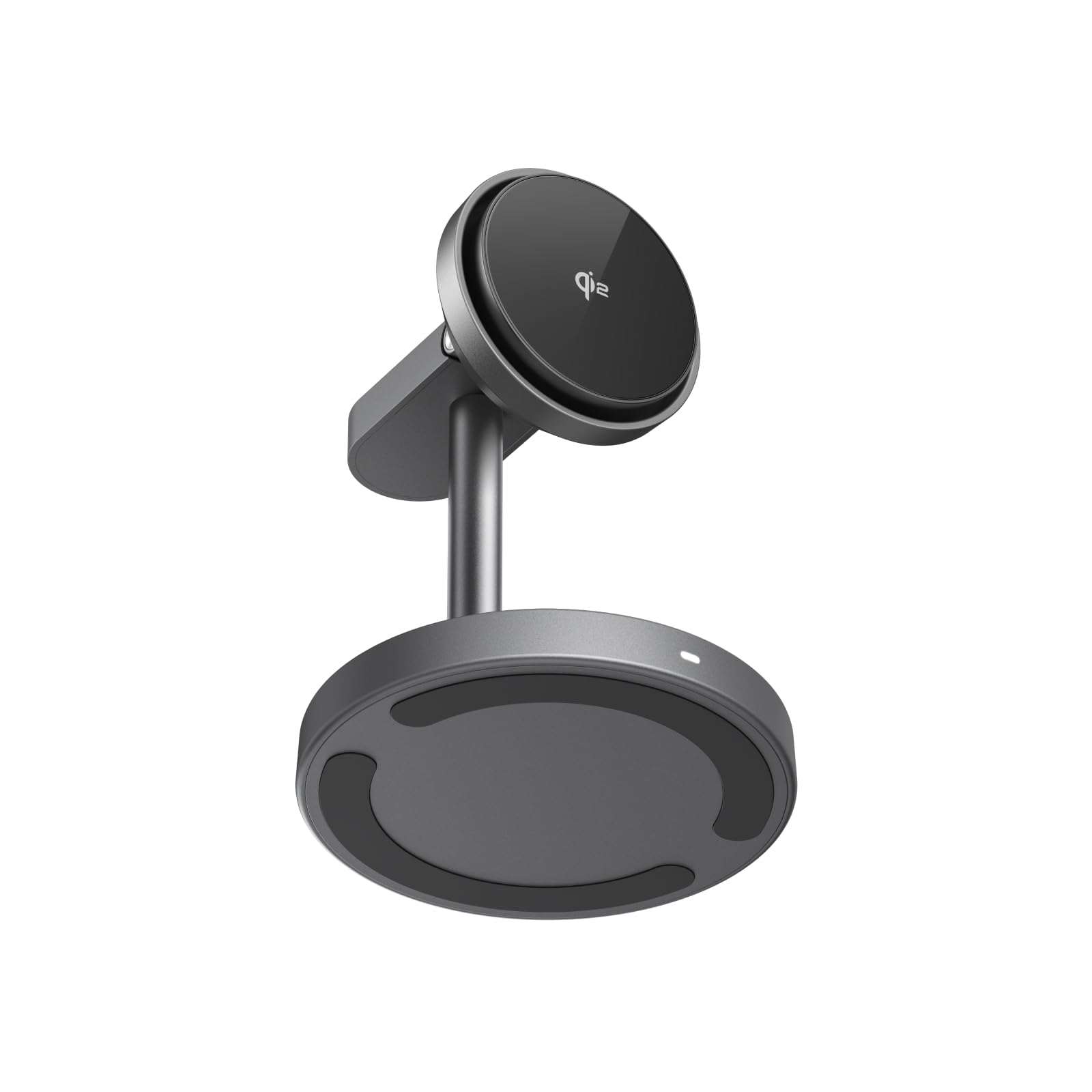 EcoFlow 3 in 1 Qi2 Magsafe Apple Ladestation mit Verstellbarer Ständer, Kabellose iPhone Ladestation Magnetisches Kabelloses Ladegerät 15W für iPhone 17/16/Series, Apple Watch und AirPods, Schwarz