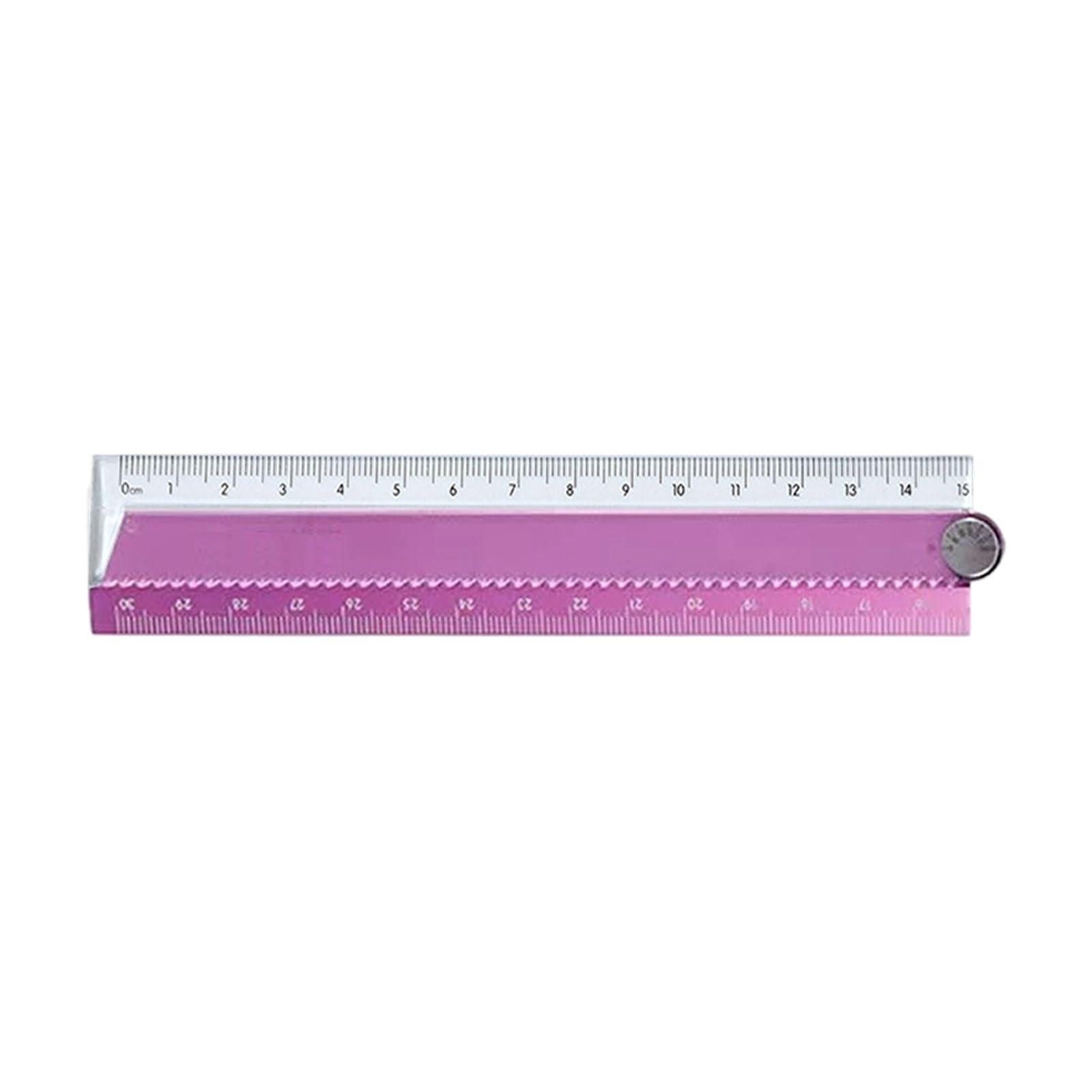 Msioytog Rose Red Student Security Ruler, Shatter-Resistant Aluminum Alloy Construction, Foldable 30Cm Measuring Instrument Folding Ruler Rose Folding