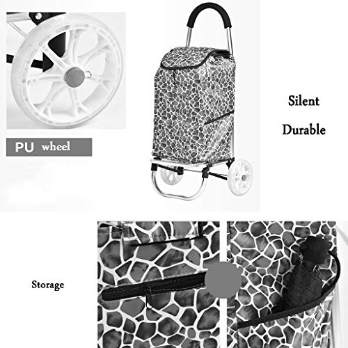 LDBDASA Bequemer Warenkorb Warenkorb Kleine Warenkorb Alte Klappwagen Trolley Trailer Trolley Auto Ziehen Waren Home… – Bild 7