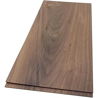 Walnut Hardwood Planks - Walnut Wood for Unfinished Wood Crafts - 100% Pure Hardwood - Laser Engraving Blanks - Solid Hardwood Planks for Crafts (1/8″ x 6 1/2″ x 15″, 2)