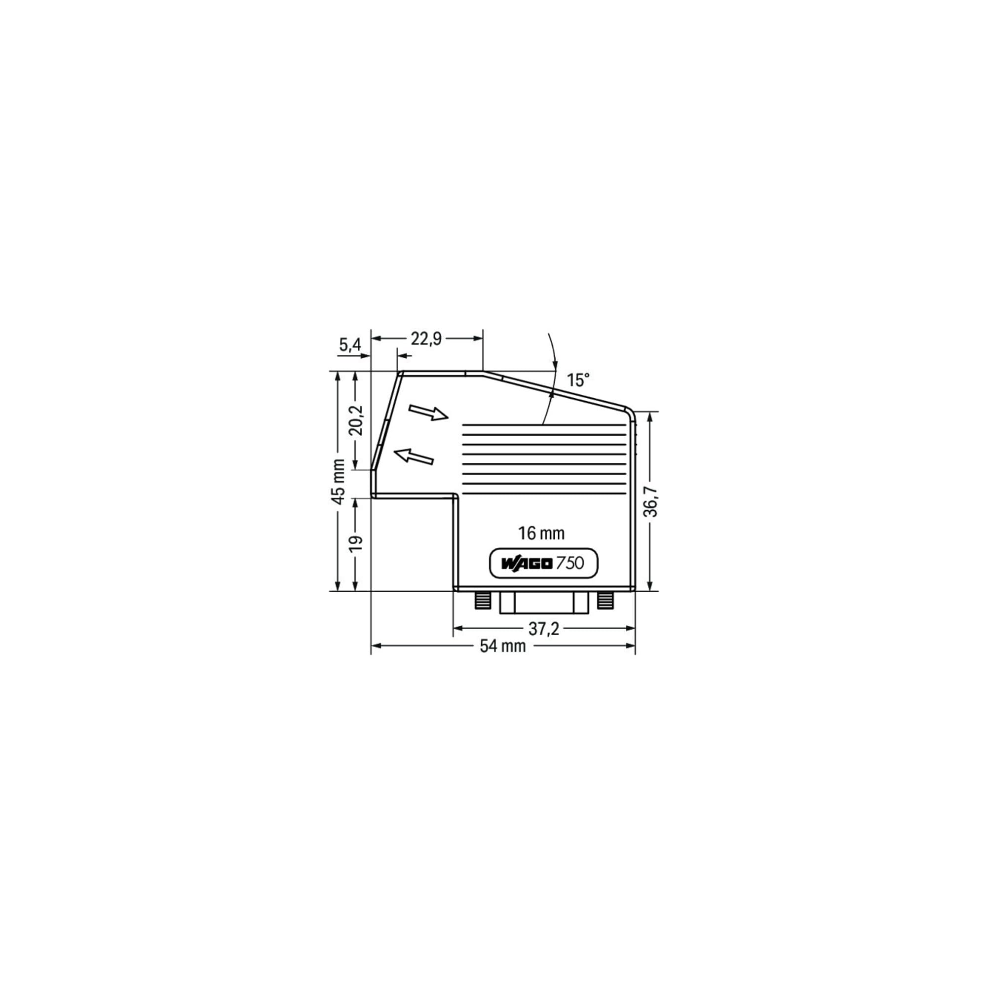 WAGO 750 – 960 D-Sub szare opaski kablowe