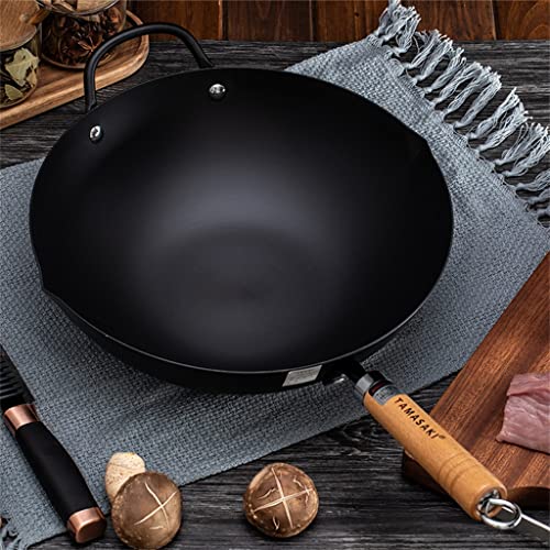 Wok tradicional antiadherente con mango desmontable miniatura 3