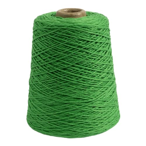 Image of Knit Picks Dishie Green Worsted Weight 100% Cotton Yarn for Dishcloths | 400g cone of soft solid colored knitting yarn in Lawn color for crocheting, machine washable.