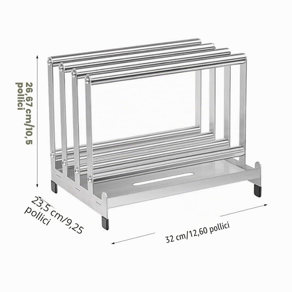 Supporto per pale per pizza Supporto per pale per pizza Robusto 4 slot disponibili Robusto strumento per forno per pizza resistente alla ruggine
