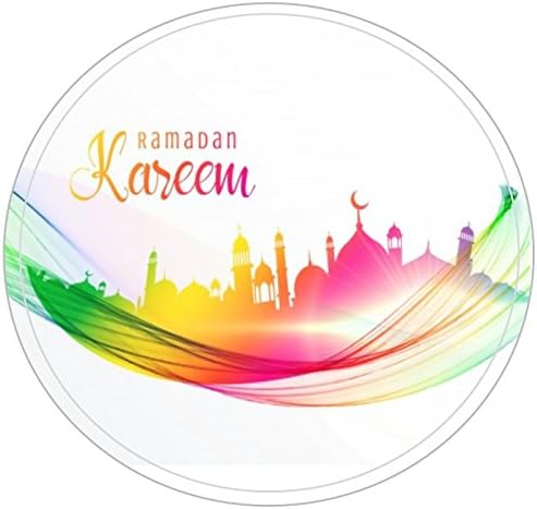 Uniquedesignz 48 Non Personalised Labels Sticker Ramadan Mubarak party bags Sweet cones By (001122)