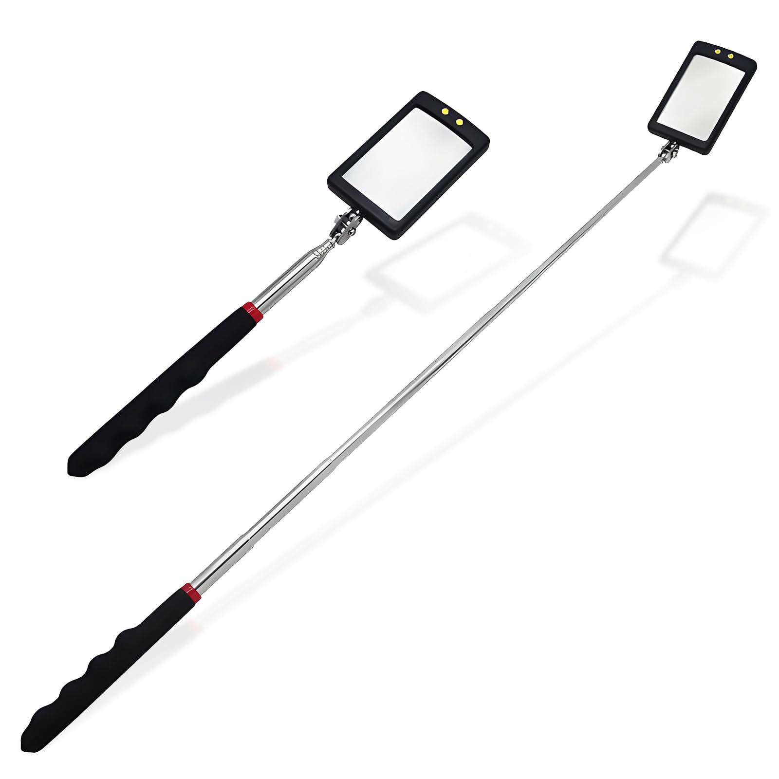 Greluma 4 St Telescopische inspectiespiegel met LED