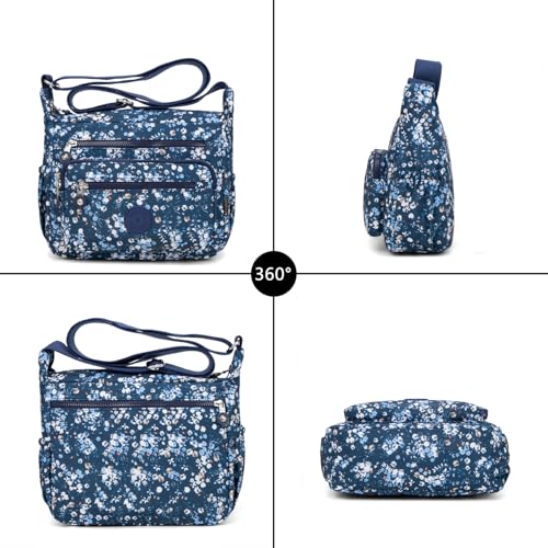 Image of Pealwel Women Shoulder Handbag Roomy Multiple Pockets Bag Ladies Crossbody Purse Tote Top Handle Satchel