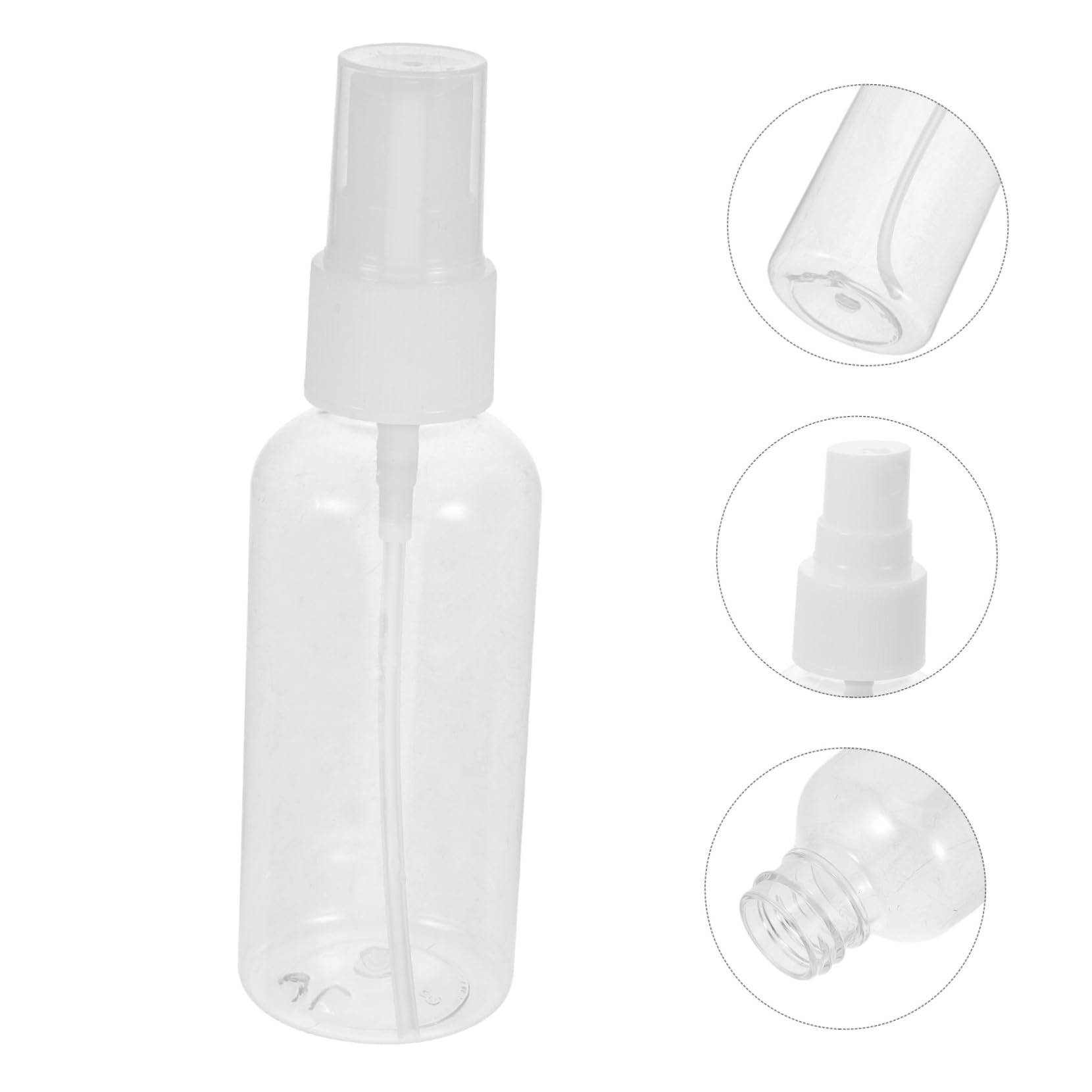 100stücke Sprühflasche Transparent Leer Nachfüllbar Reisegröße Parfümzerstäuber mit Feinem Nebel für Kosmetik Öl Pflanzen Pflege