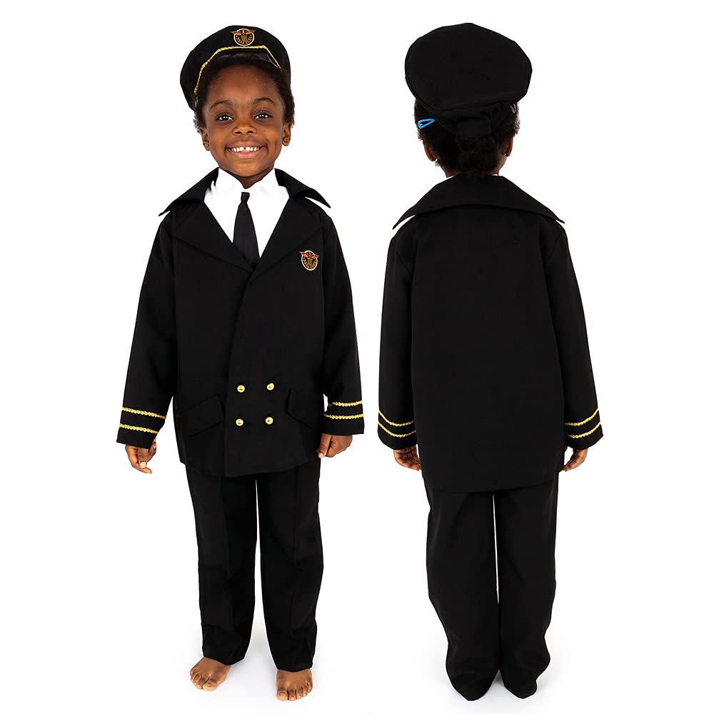 Pretend to Bee Costume da Pilota di Linea Aerea per Bambini, 3-5 Anni