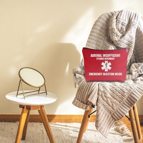 Nurse Doctor Cosmetic Bag - Doctor Nurse Gifts for Women, Nurse Small Medical Bag,Adrenal Insufficiency Makeup Bag, Emergency Makeup Bag, Emergency Injection Bag for Travel4