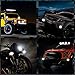 AAIWA 4 Inch 120W LED Light Bar 12000LM Spot Flood Combo Off Road Triple Row Work Driving Fog Light for Pickup Truck ATV UTV SUV Boat 2PCS