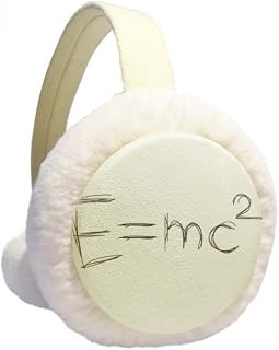 Relativity Physical Science Formula Calculus Winter Ear Warmer Cable Knit Furry Fleece Earmuff Outdoor