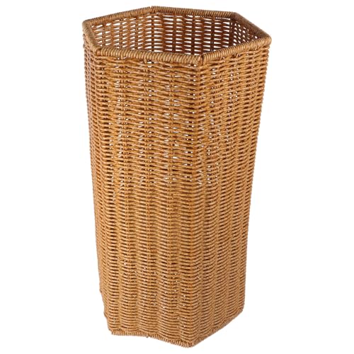 Porte-parapluie d'intérieur plastique rotin synthétique grand rangement pour maison