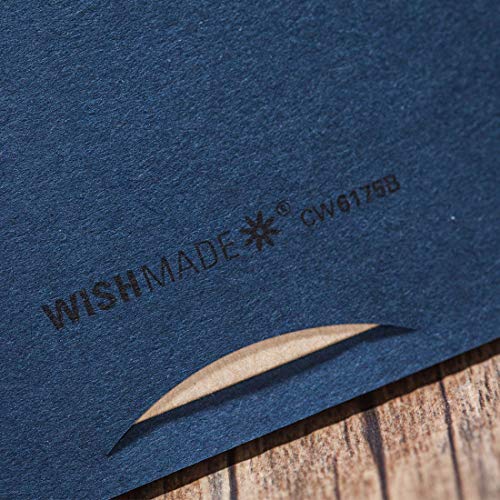 Invitaciones cuadradas marino con encaje cortado con láser premium 8