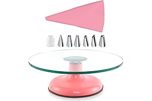 Exquisite 12-Inch Cake Turntable: Precision Decorating for Culinary Delights