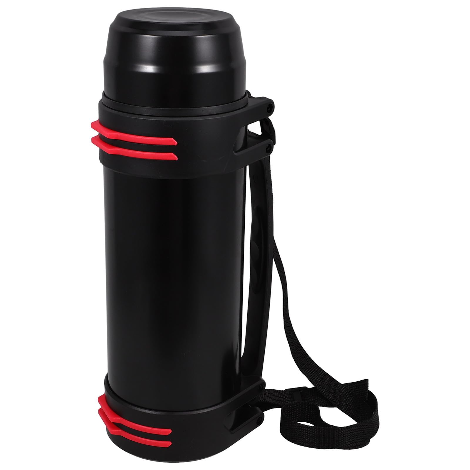 Bouteille Isotherme en Acier Inoxydable 2000ml Protection Anti-éclaboussures et Poignée, Gourde Étanche pour Randonnée et Voyage Couleur Couleur Aléatoire Plusieurs styles