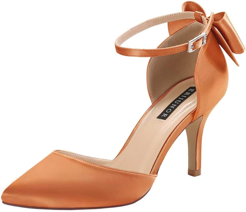 Womens Pumps Orange / Pumps / Shoes Clothing, Shoes & Jewelry