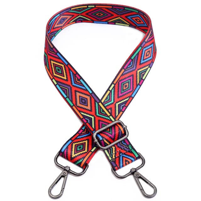 MEIJIUMEIJIU Rainbow Adjustable O bag Straps Nylon Colored Belt Bag Strap Hanger Handbag Accessories for Women Decorative O bag Handle Ornament