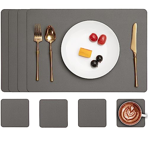 Myir JUN Leather Table Mats and Coasters