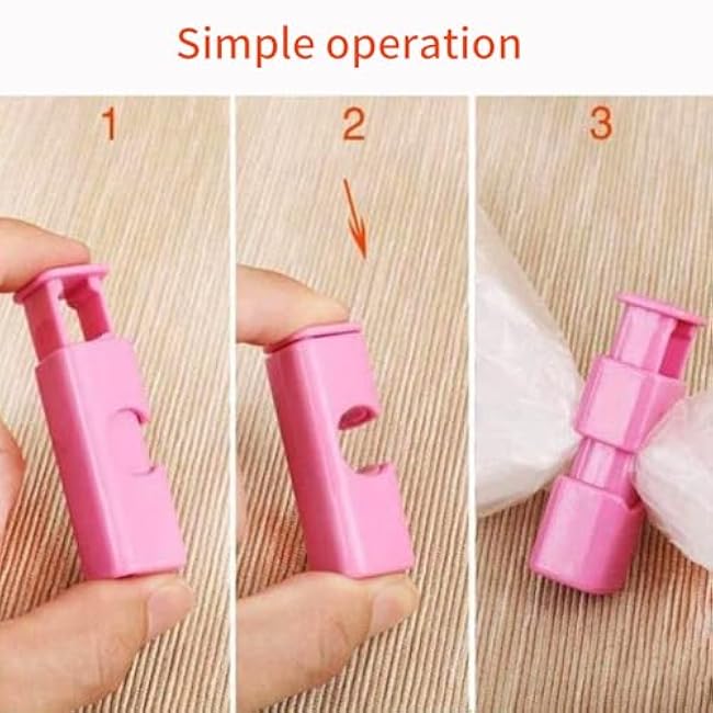 4Pcs Bag Clips for Food Storage, Chip Clips & Food Clips, Easy-to-Use Bread Bag Clips, Moisture Sealing Clips for Bread ¨C Multipurpose Clips for Freshness