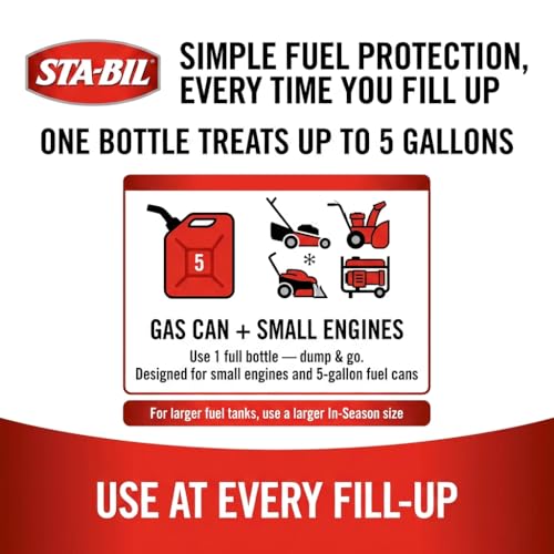Image of STA-BIL 22295 Small Engine Ethanol Treatment and Fuel Stabilizer, 4. Fluid Ounces