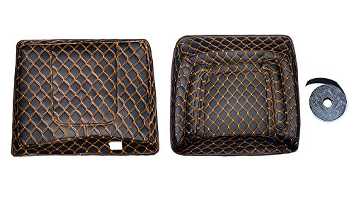 US Stock Moto Onfire Tour Pack Liners, Orange Stitching, Touring Pak Inserts Fit for Moto Onfire Razor Tour Pack and OEM Chopped Tour Pack