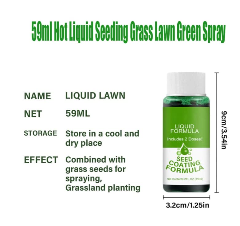 Miniatura 5 de Líquido en aerosol de semillas,Spray líquido de césped de jardín,Pintura de césped verde para césped,Botella de jardín para cuidado del césped de