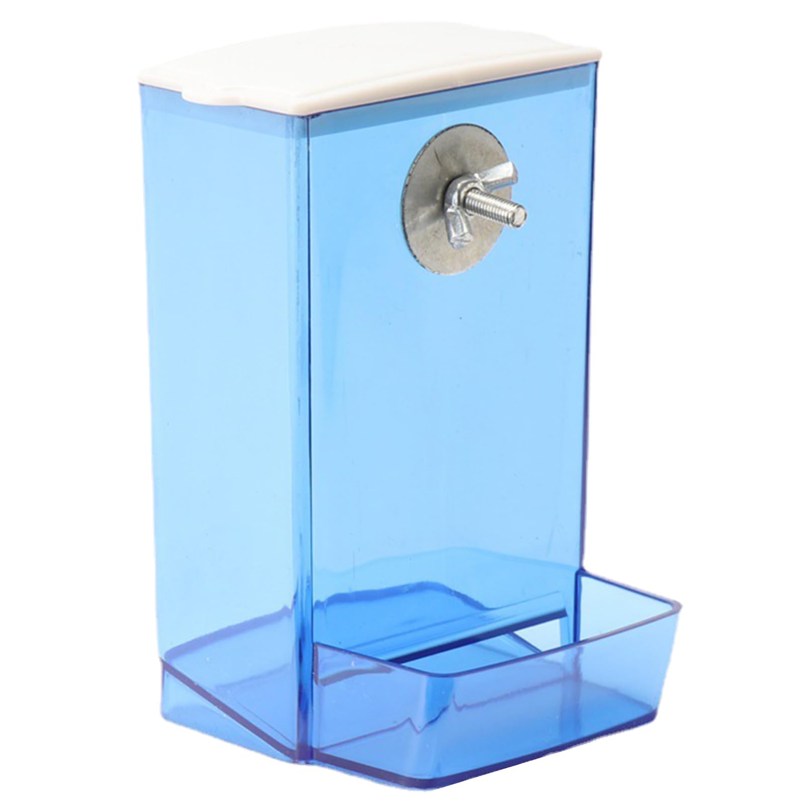 Klaisy Blue Parrots Automatic Feeder For Food Feeding Clear Pet Birds No-Spill Feeder Bird Food Bowl Pet Birds Feeding Supplies