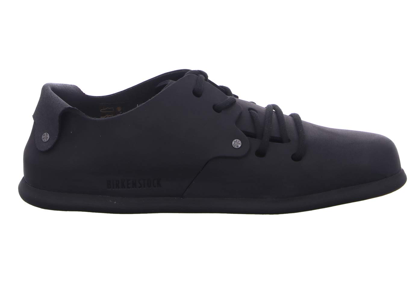 Montana Black Leather Adults Lace up Shoes