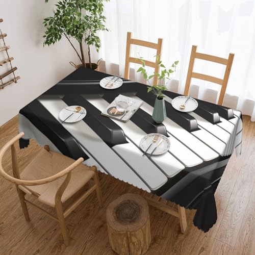 Nappe rectangulaire décorative KHiry anti-pli pour vos repas en camping et repas - 2