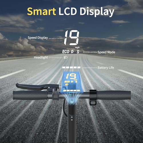 Image of NAVIC Electric Scooter - 8 inch Tires, 350W Peak Motor, Max Speed Up to 19MPH, 22 Miles Long-Range, Portable Foldable Commuting Scooter for Adults with Double Braking, Smart APP