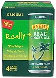 REEDS GINGER BREW Real Ginger Ale Soda 4 Pack, 12 FZ