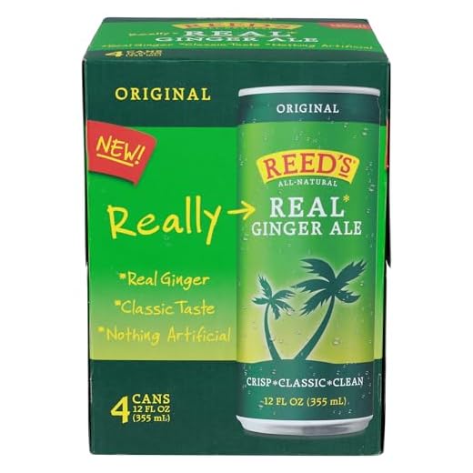 Reed's Real Ginger Ale, All-Natural Classic Ginger Ale Made with Real Ginger (4pk - 12oz Slim Cans)