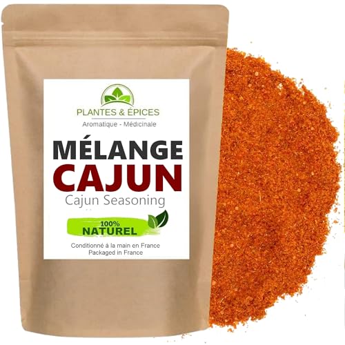 Spezie CAJUN 100% naturale – Miscela marinate spezie per condimento CAJUN 100 g – Cucina creola, antillaise – Busta freschezza ermetica richiudibile