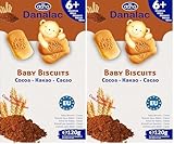 Danalac Biscuits Saveur de Cacao pour Bébés 6+ Mois 0.12 kg (Lot de 2)