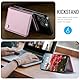 Ysjisy Handy Kartenhalter für MagSafe Wallet, 6 Kartenhalter, Magnetische Wallet Kompatibel mit MagSafe für iPhone 16/15/14/13/12 Pro Max Plus Serie, PU Kartenhalte Standfunktion (Rosa)