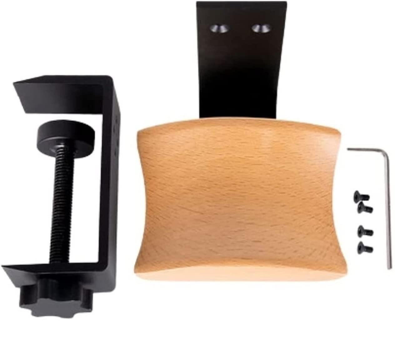 Gaming Accessori Supporto per Cuffie Creativo Supporto per Cuffie con Clip in Legno Massello Cuffie da Gioco Risparmia Spazio Stand Over-Ear da Gioco(B)