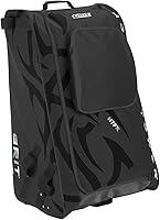 Grit HTFX Hockey Tower Equipment Bag - Lightweight Folding Frame, BladePort Stick Holder, Wheeled Storage