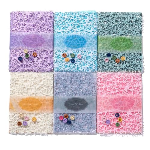 ANNJUC 156 hojas de papel texturizado para álbumes de recortes, 6 unidades de papel para manualidades y tejido de , juego surtido, 9,9 x 14 cm