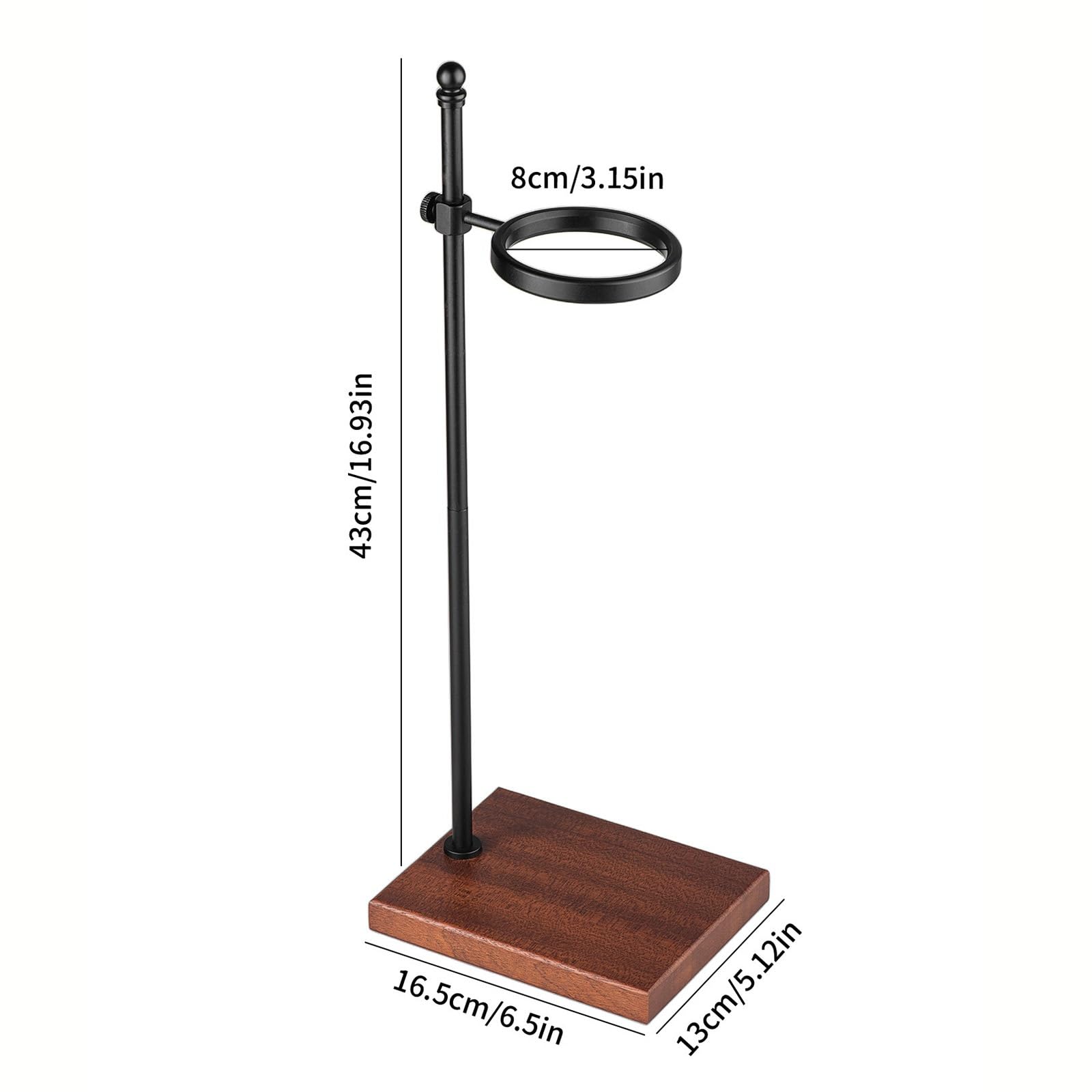 Pour Over Kaffeebereiter-Set, Spulentropfer mit Ständer und Basis, 600 ml hitzebeständiger Servierlöffel für Zuhause, Büro und Brauen im Freien