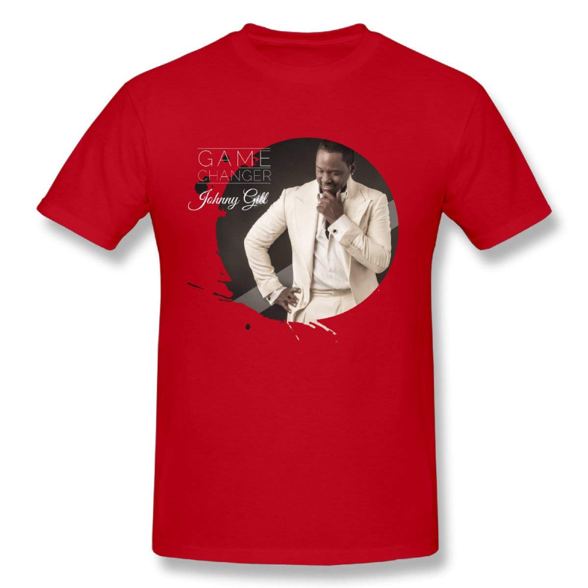 Johnny Gill Game Changer DIY Men's Fashion Cotton Crewneck Short Sleeve T-shirt