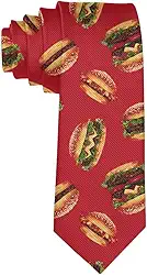 Gravata masculina divertida de seda de poliéster macia para cavalheiros