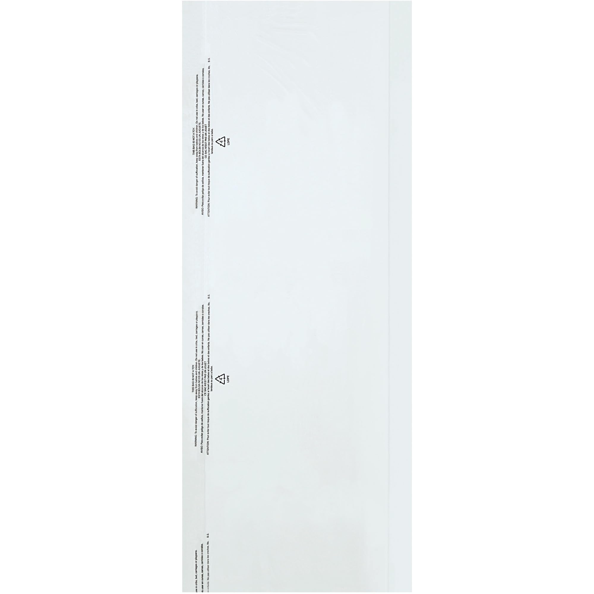 Box Partners GB21454 21 x 4 x 54 in 0 6 Mil Garment Bags Clear - Case of