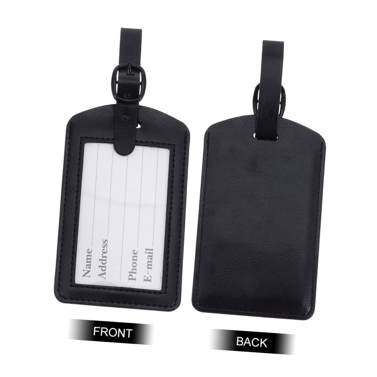 BESPORTBLE 2 Set Targhette Valigia Pu Etichette Identificative Per Design Resistente E Facile Usare Per Viaggi E Aeroporti 5 Pezzi*2